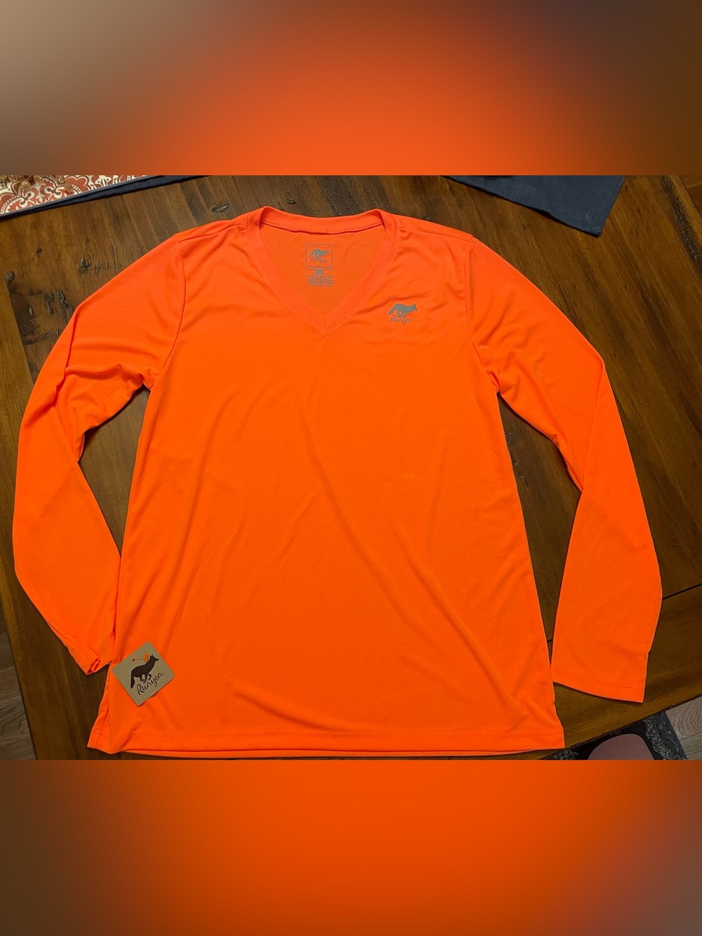 Runyon Canyon Women's Orange Long Sleeve Training Shirt - Size L (NWT)